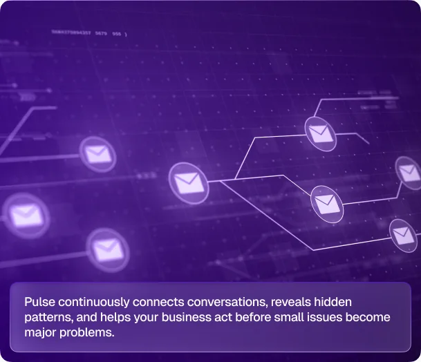 Pulse connecting customer conversations to reveal patterns